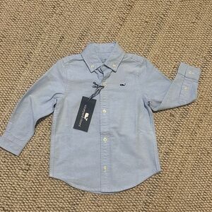 Vineyard vines 2T Boys' Light Blue Button-Up Shirt